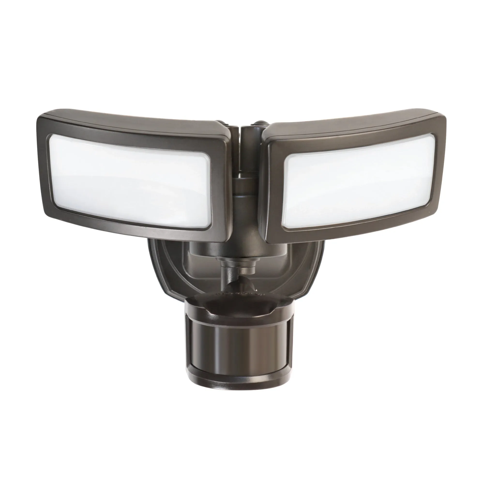 10.5 in. Bronze LED Flood Light with Motion Sensor