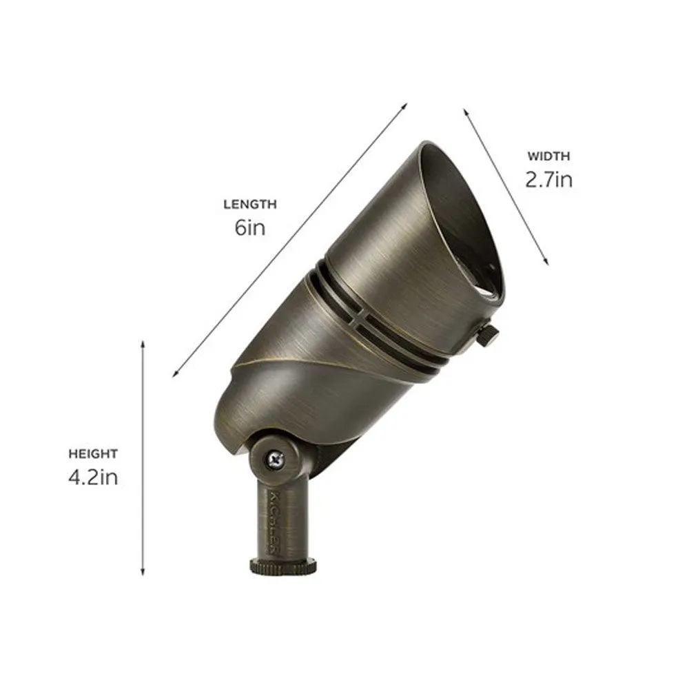 12V Landscape Accent Spot Light 35 Degree 2700K Centennial Brass