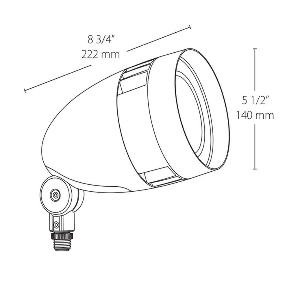 13W LED Landscape Flood Light 120-277V 4000K Green