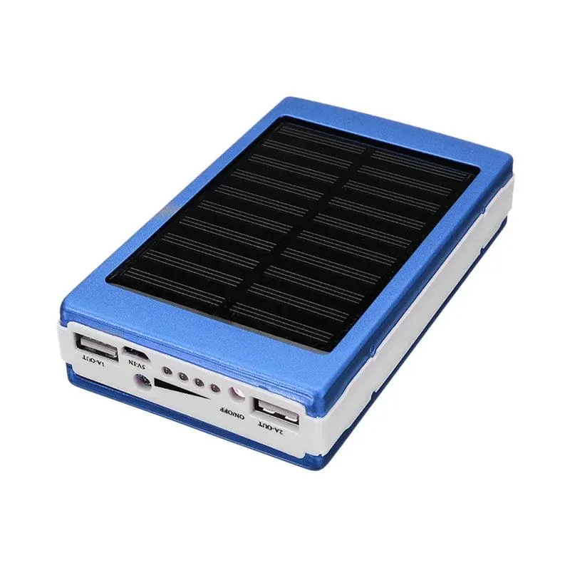 1set 5x18650 Powerbank Cover Power Bank 18650 Solar Power Bank Case DIY Box Dual USB Kit Phone Charger Flashlight