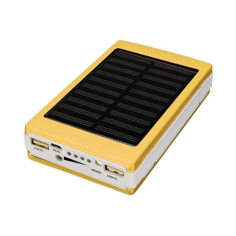 1set 5x18650 Powerbank Cover Power Bank 18650 Solar Power Bank Case DIY Box Dual USB Kit Phone Charger Flashlight