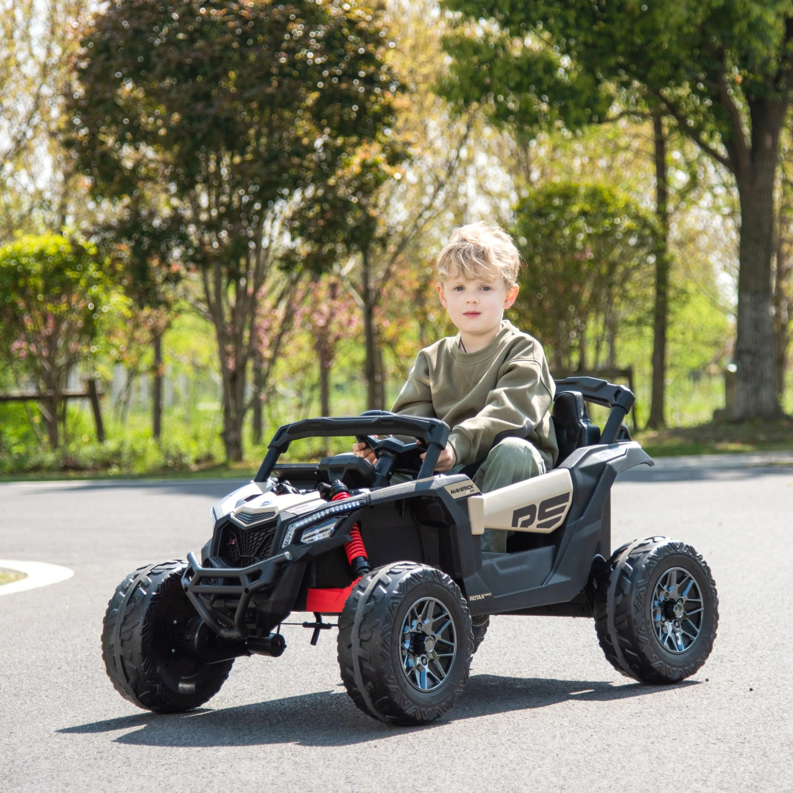 24V Can Am Maverick 1-Seater UTV - Kids Electric Ride-On