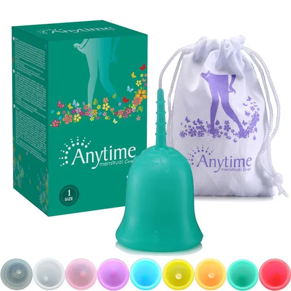 Anytime Feminine Hygiene Lady Cup Menstrual Cup Wholesale Reusable Medical Grade Silicone For Women Menstruation