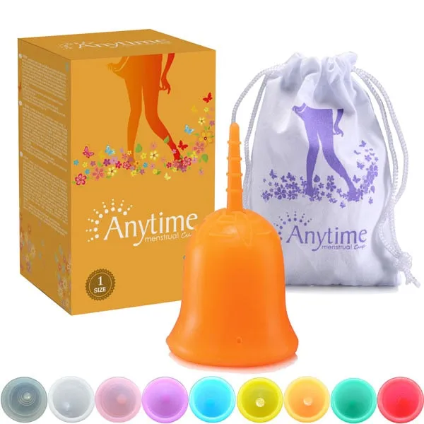 Anytime Feminine Hygiene Lady Cup Menstrual Cup Wholesale Reusable Medical Grade Silicone For Women Menstruation