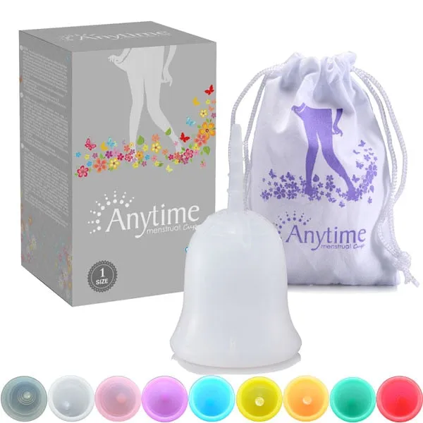 Anytime Feminine Hygiene Lady Cup Menstrual Cup Wholesale Reusable Medical Grade Silicone For Women Menstruation