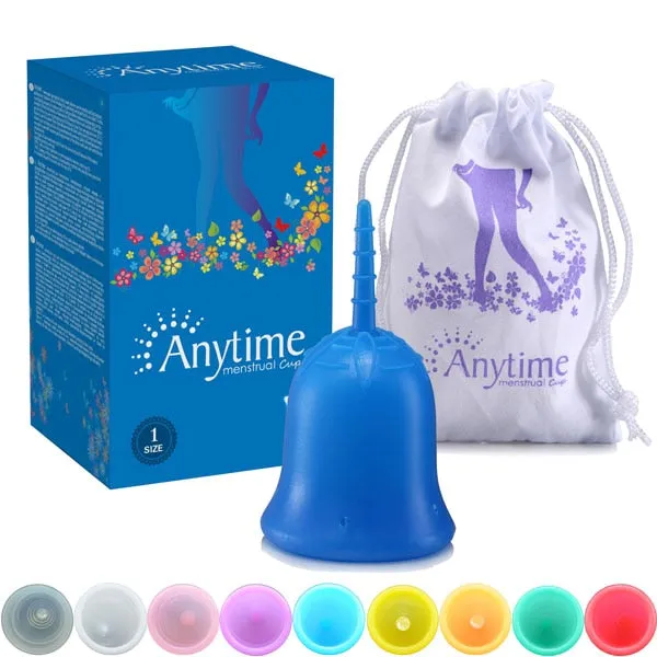 Anytime Feminine Hygiene Lady Cup Menstrual Cup Wholesale Reusable Medical Grade Silicone For Women Menstruation