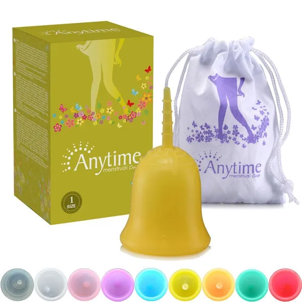 Anytime Feminine Hygiene Lady Cup Menstrual Cup Wholesale Reusable Medical Grade Silicone For Women Menstruation