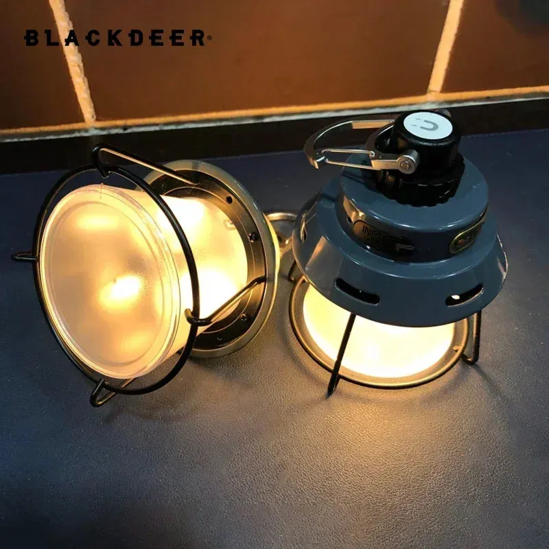 Black Deer Lights Camp Light Rechargeable Hanging Tent Fishing Light Attractor High Power Camping Lantern Emergency 4 Modes