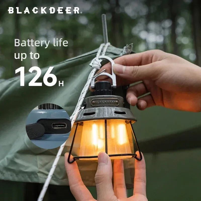 Black Deer Lights Camp Light Rechargeable Hanging Tent Fishing Light Attractor High Power Camping Lantern Emergency 4 Modes