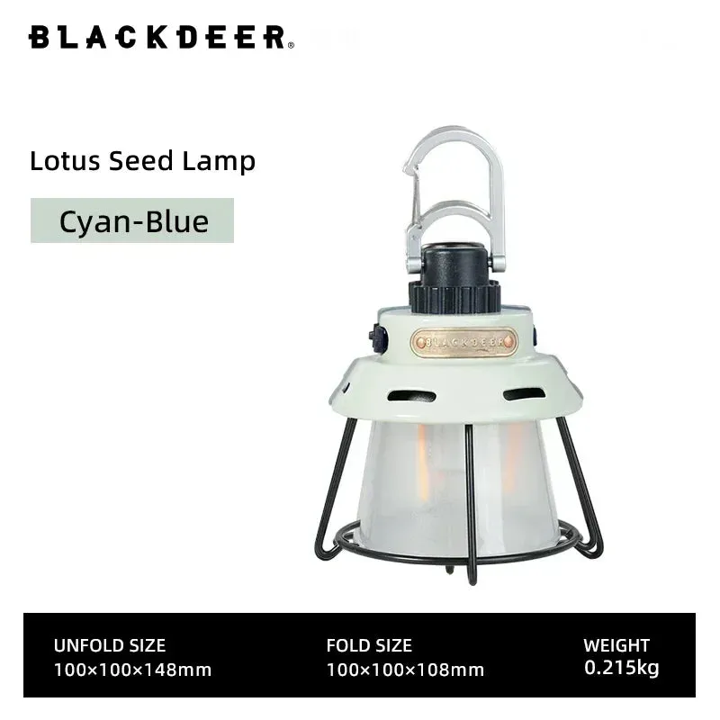 Black Deer Lights Camp Light Rechargeable Hanging Tent Fishing Light Attractor High Power Camping Lantern Emergency 4 Modes