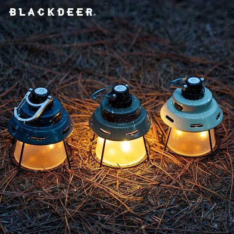 Black Deer Lights Camp Light Rechargeable Hanging Tent Fishing Light Attractor High Power Camping Lantern Emergency 4 Modes