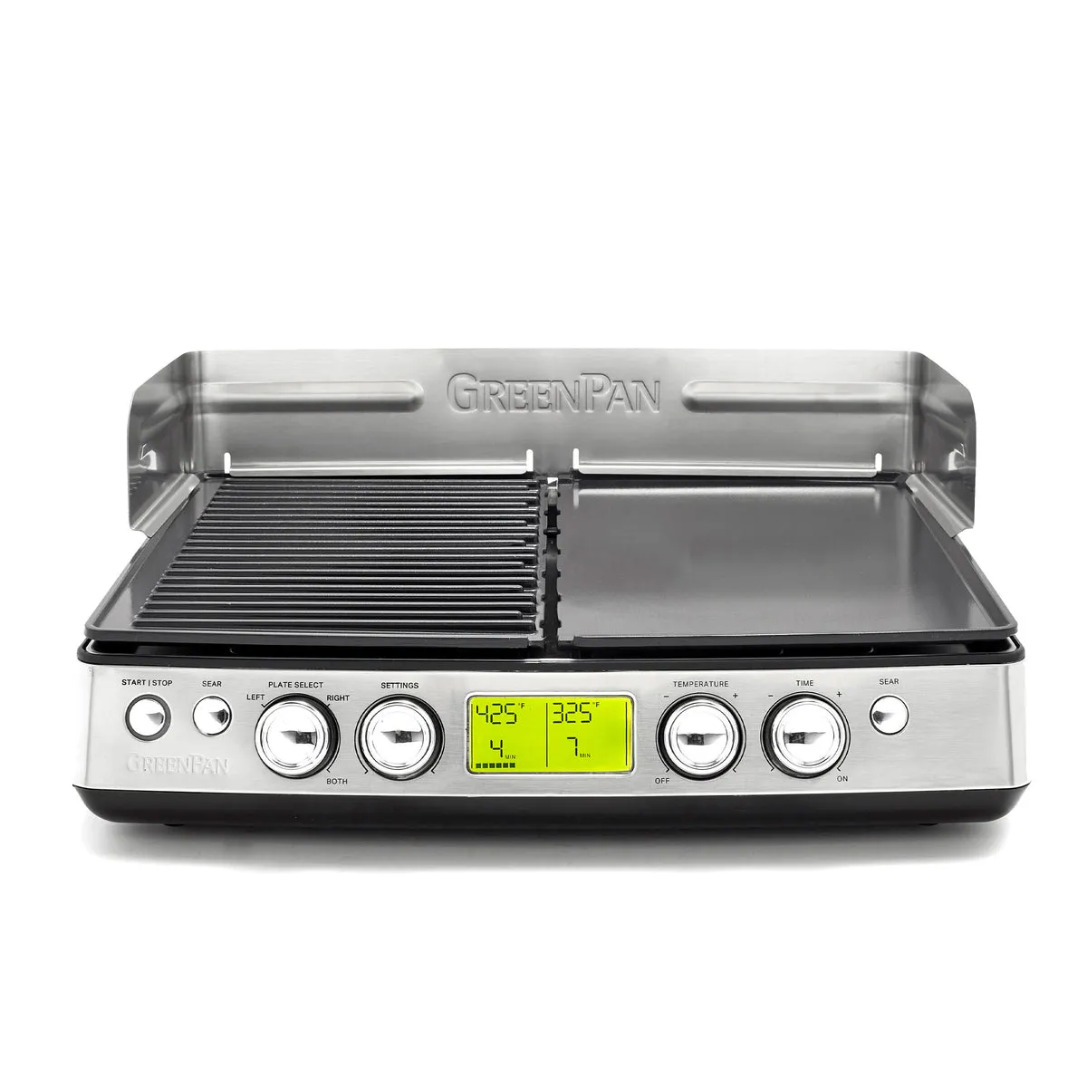 Elite XL Smoke-Less Grill & Griddle | Premiere Stainless Steel