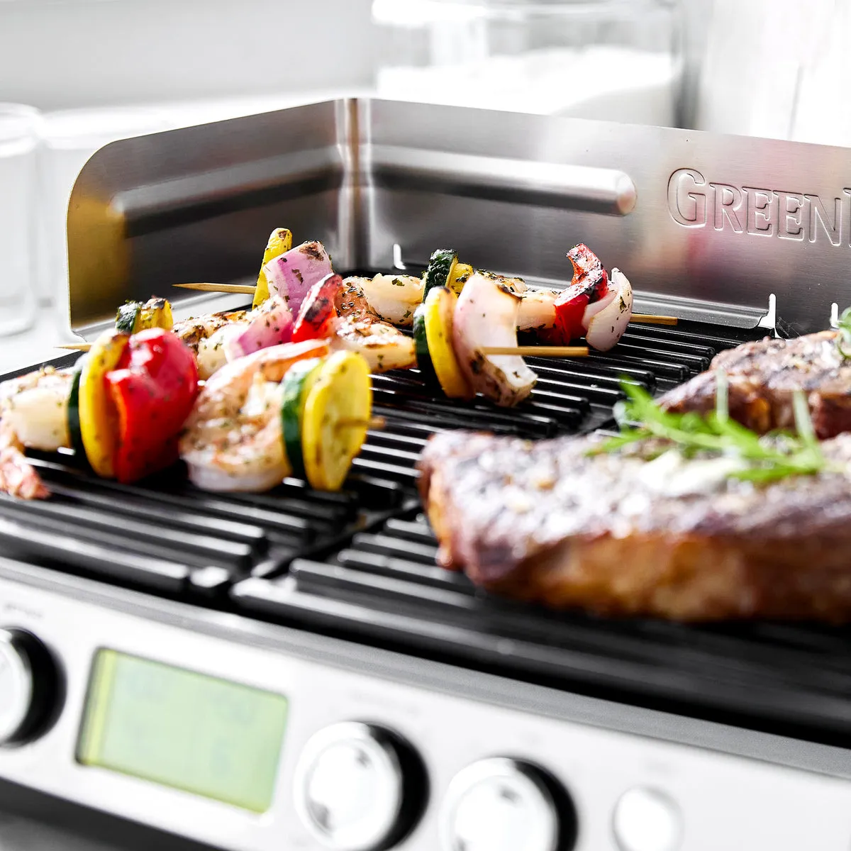 Elite XL Smoke-Less Grill & Griddle | Premiere Stainless Steel