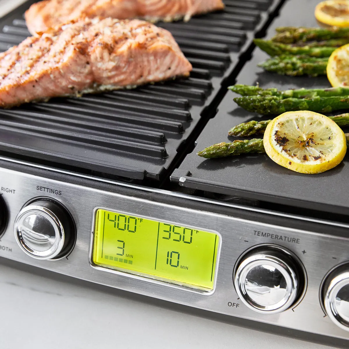 Elite XL Smoke-Less Grill & Griddle | Premiere Stainless Steel