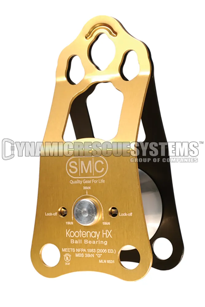 Kootenay HX, Knot Passing Pulley, Ball Bearing - NFPA, SMC