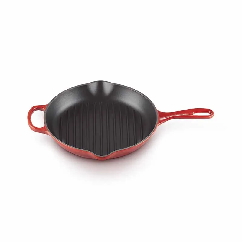 Le Creuset Signature Cast Iron Round Grillit 26cm with FREE Accessories