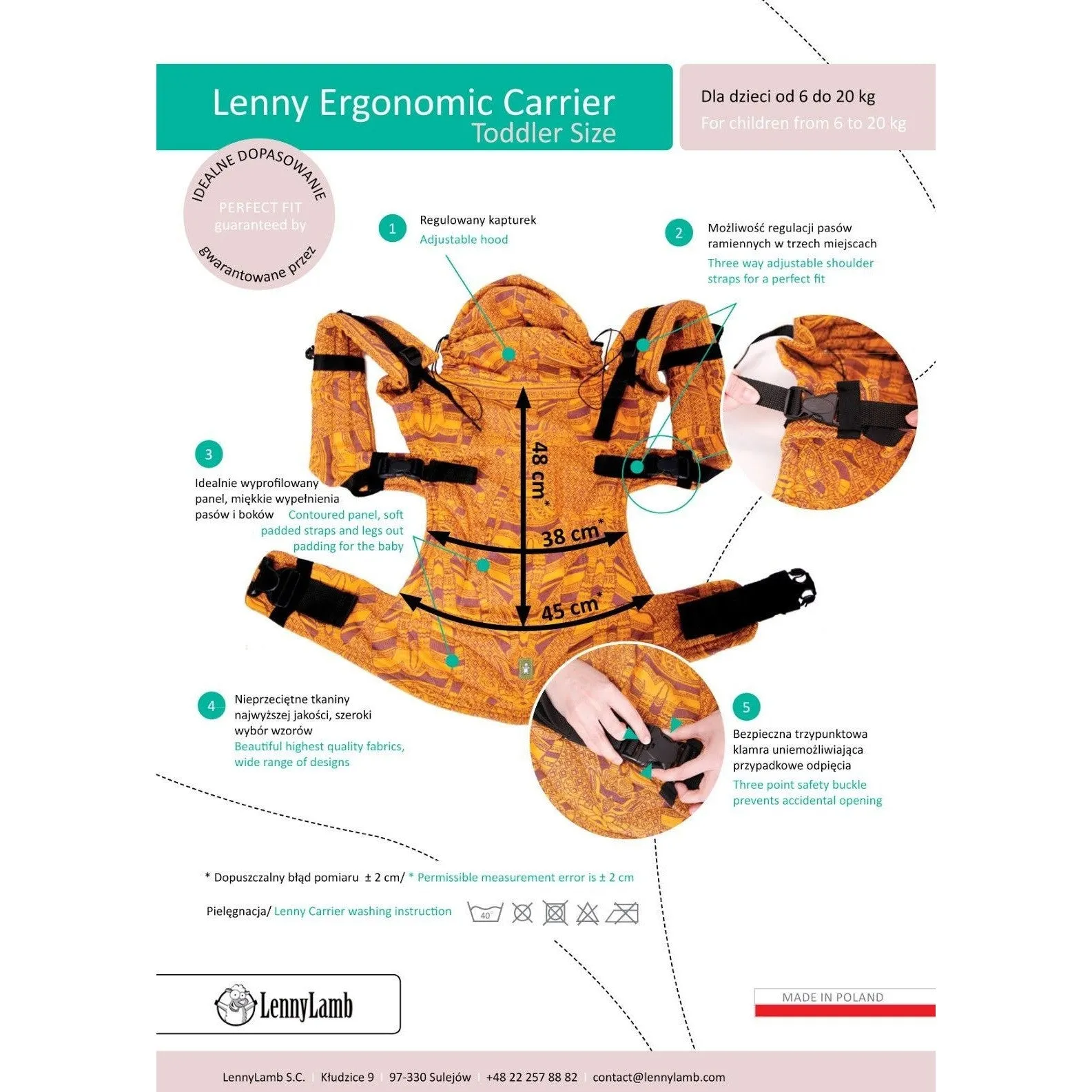 Lenny Lamb Ergonomic Carrier (TODDLER) - Finnish Diamond