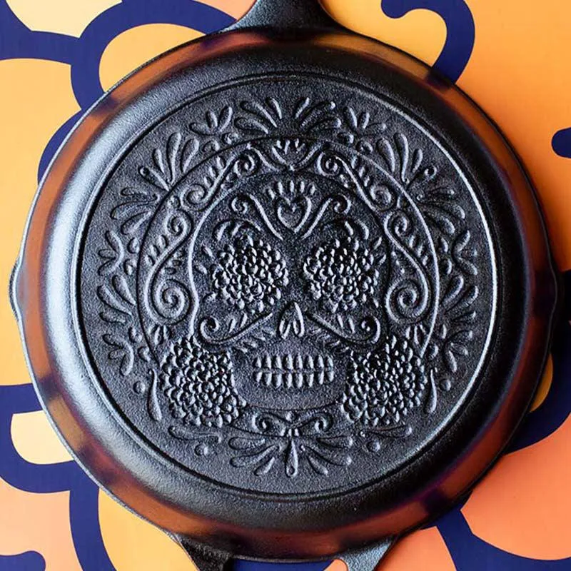 Lodge 10.25" Cast Iron Sugar Skull Skillet