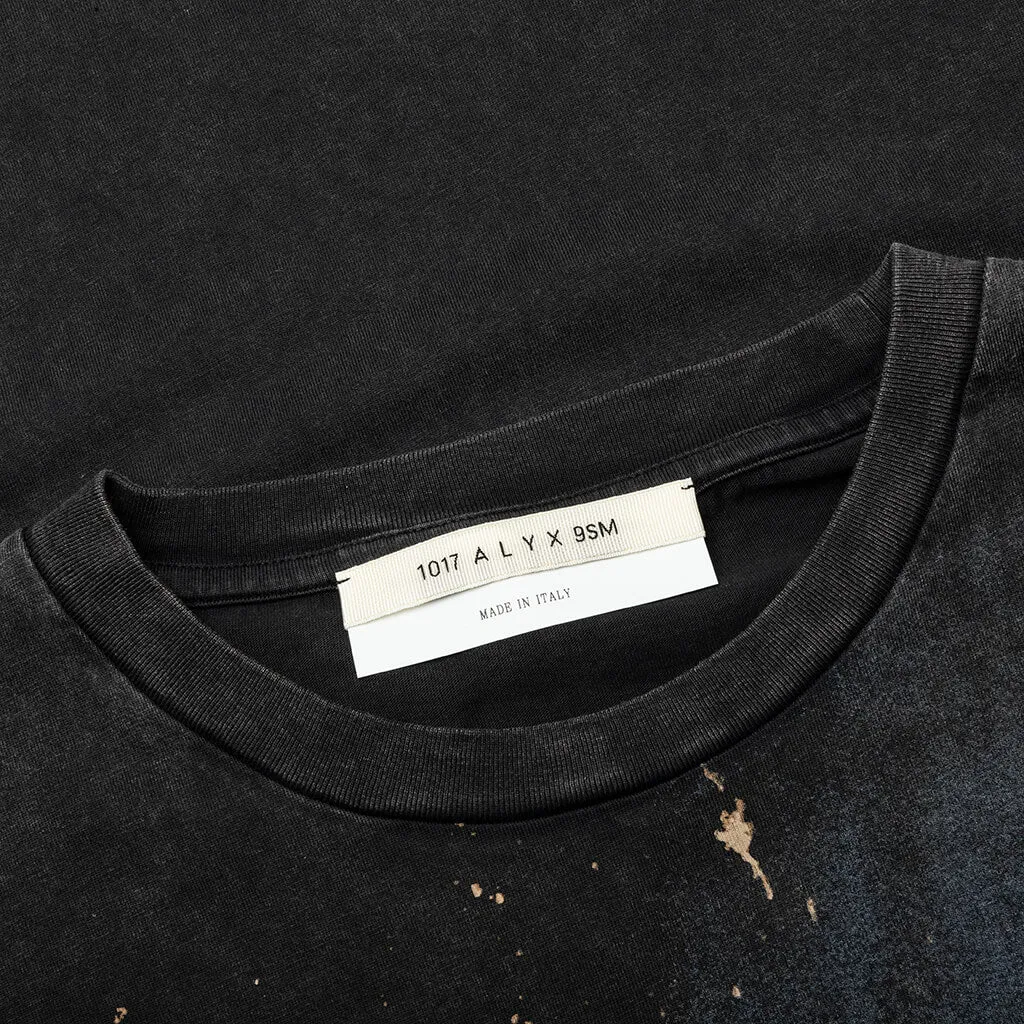 L/S Graphic Tee - Washed Black