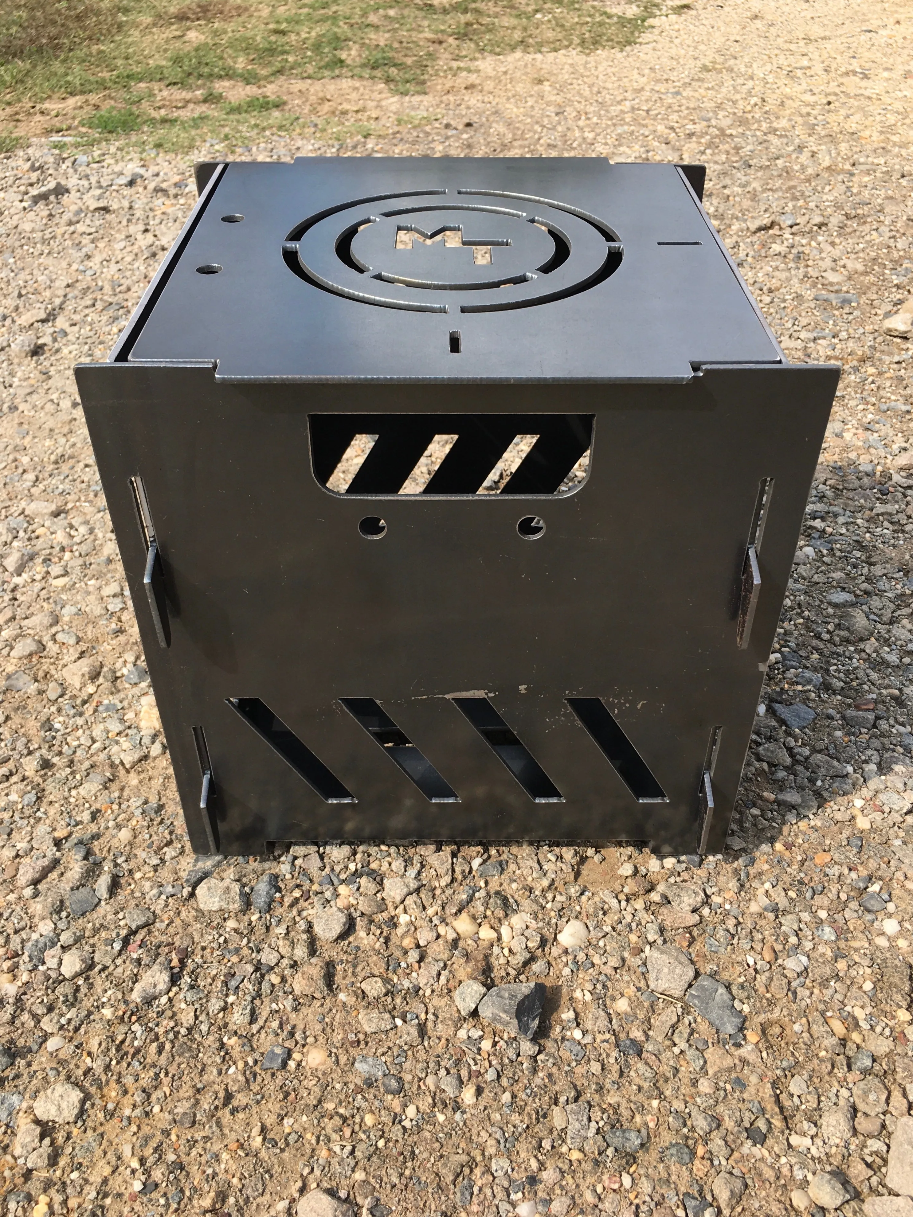 Magnum Target Portable Burn Cage 12inx12in Box Campfire Stove Fire Pit Camping RV - PBC12x12