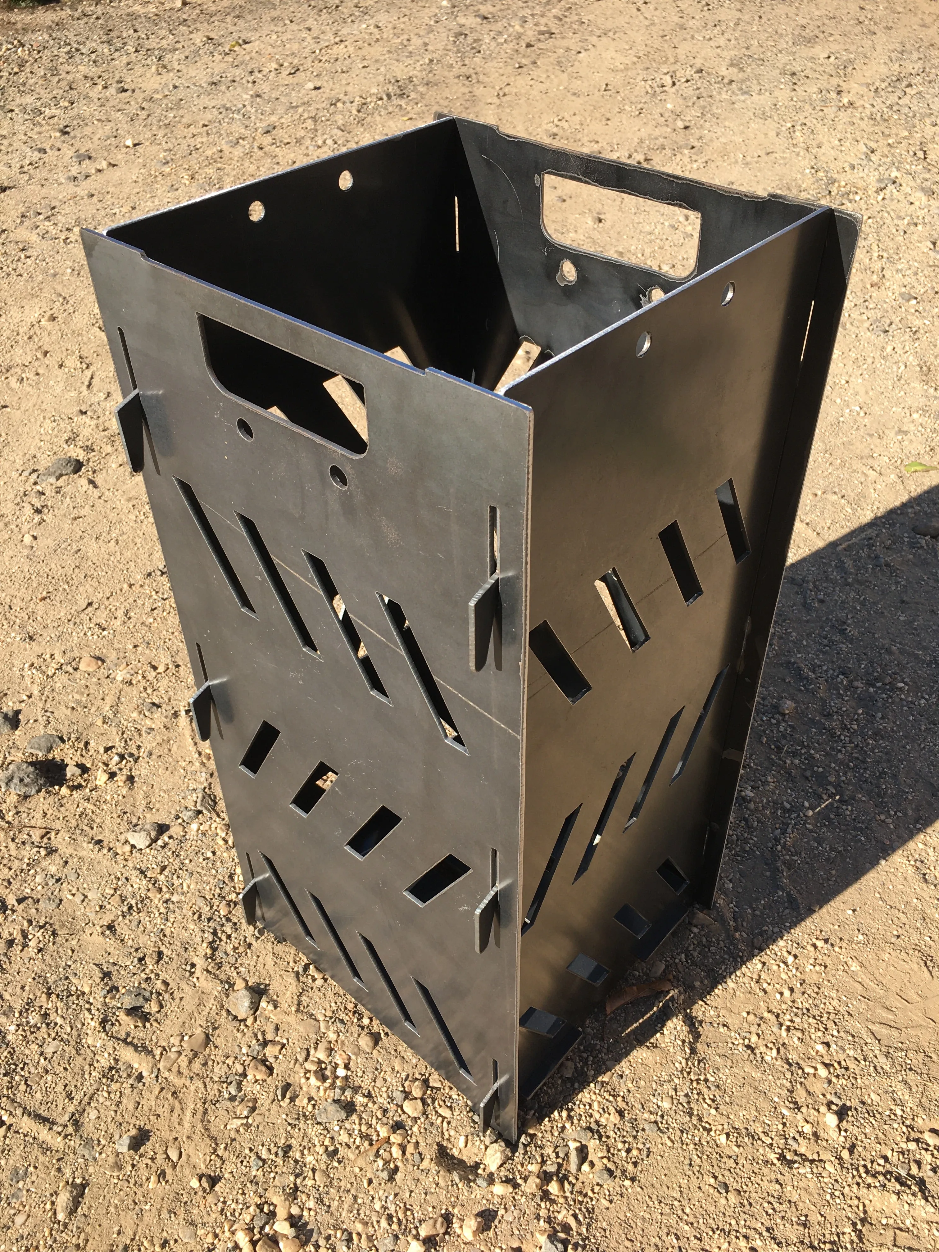 Magnum Target Portable Burn Cage 12inx24in Box Campfire Stove Fire Pit Camping RV - PBC12x24