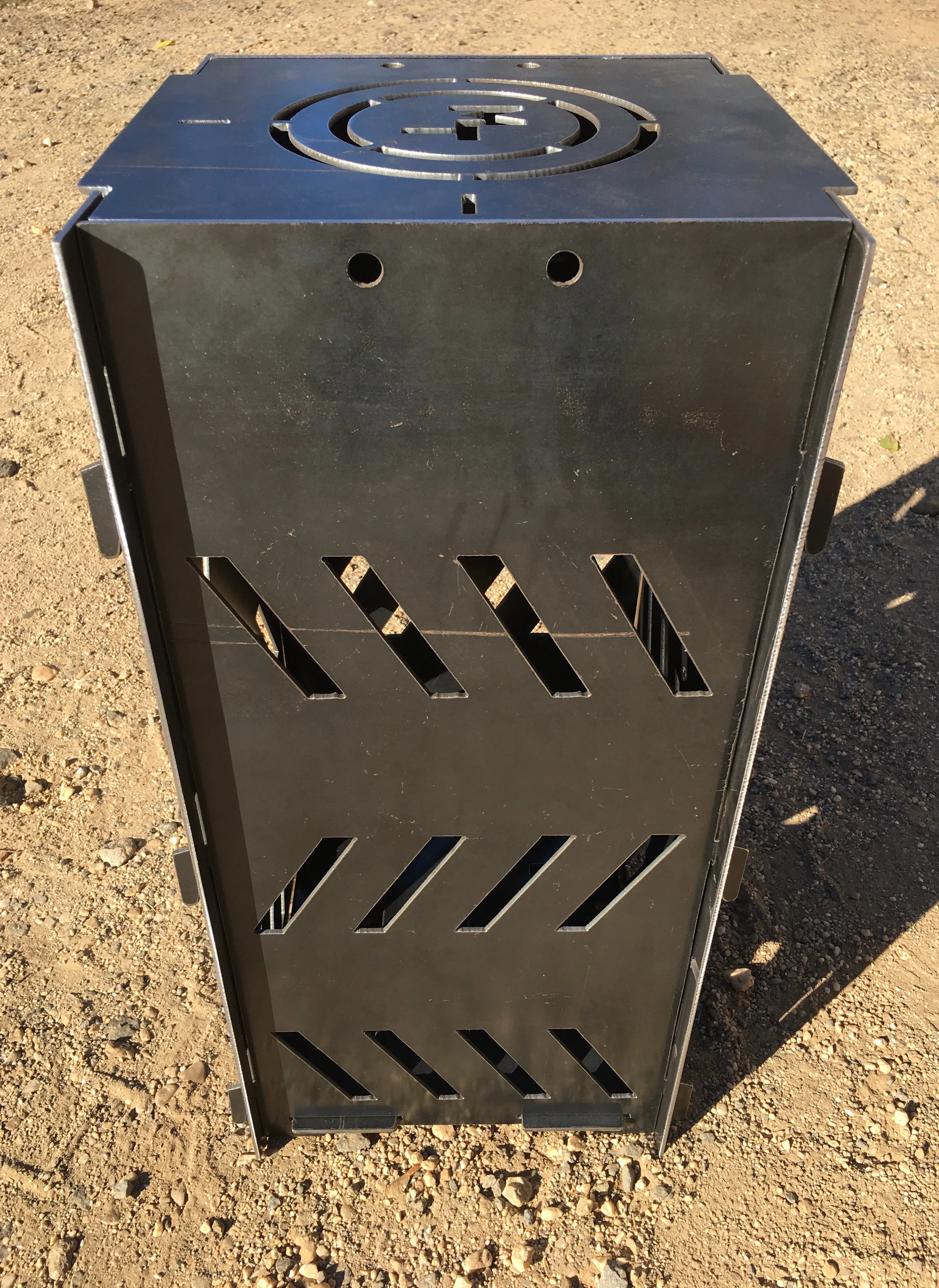 Magnum Target Portable Burn Cage 12inx24in Box Campfire Stove Fire Pit Camping RV - PBC12x24