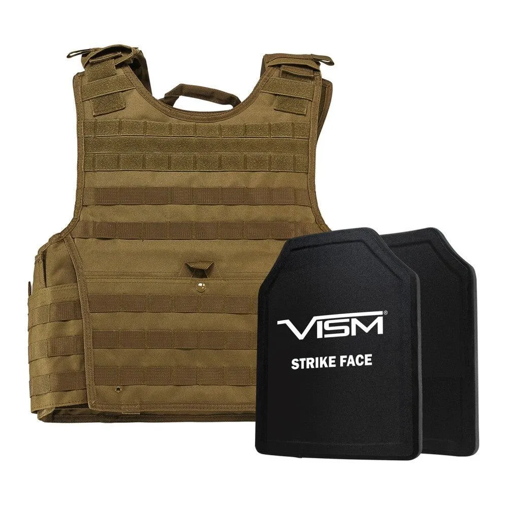 NcSTAR Expert Plate Carrier Vest Shooters Cut Hard PE Ballistic Panels