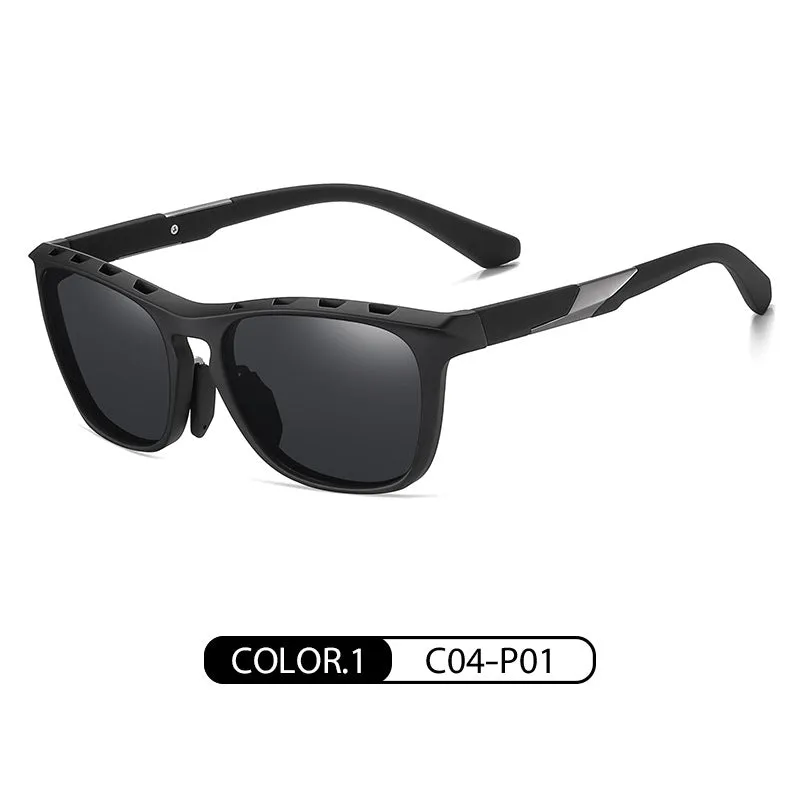 New sunglasses men's polarized sunglasses TR7516 with breathable holes casual sports style sunglasses