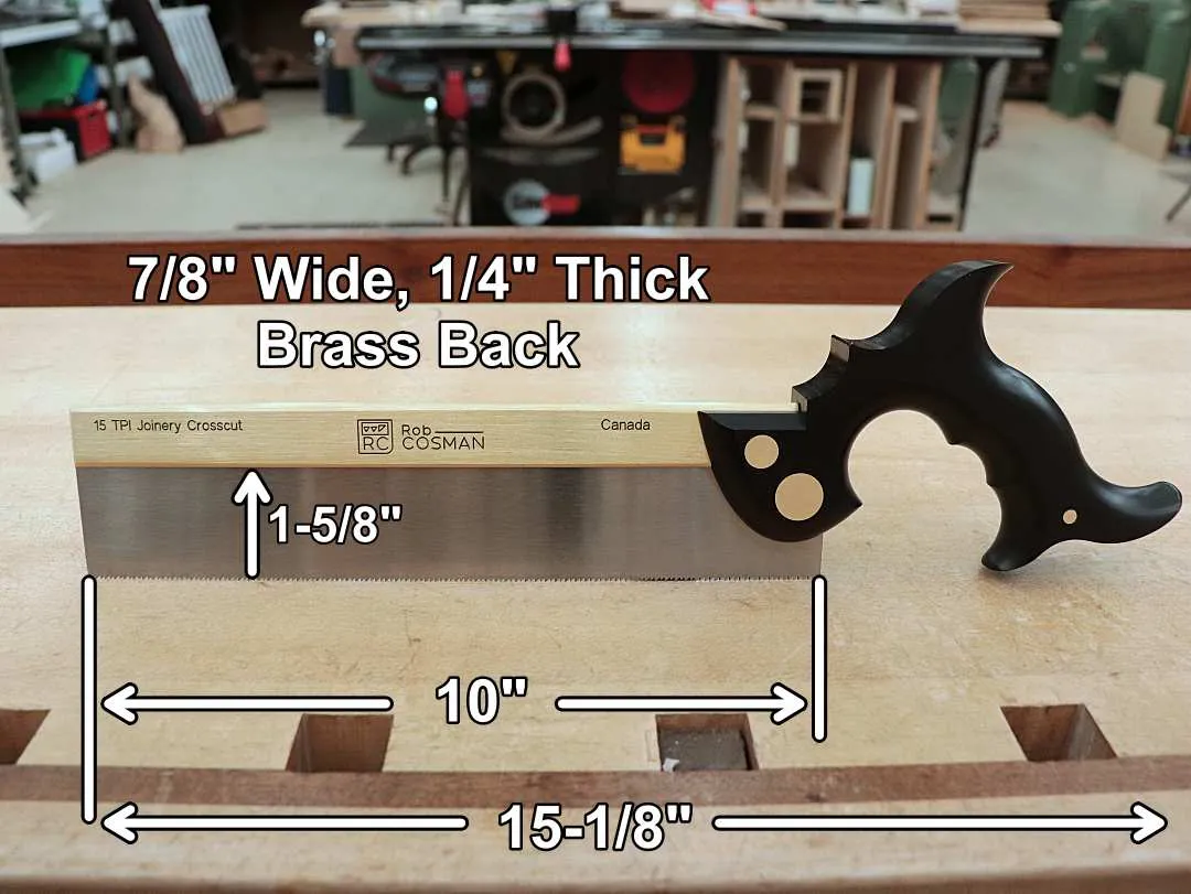 Rob Cosman's Joinery Crosscut Saw: Regular Size