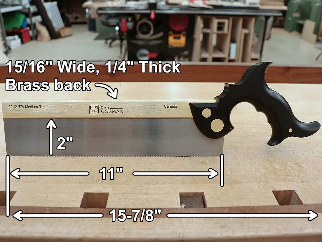 Rob Cosman's Tenon Saw: Medium Size