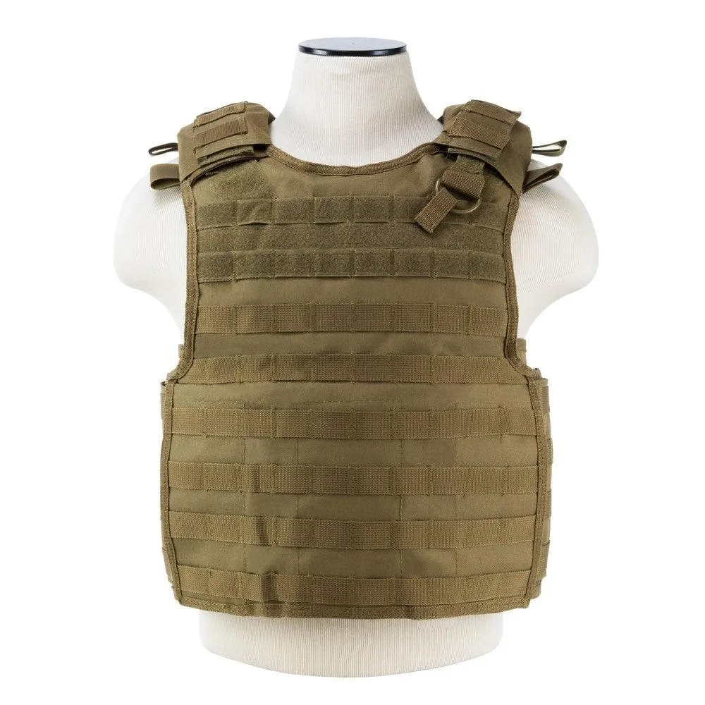 VISM Quick Release Plate Carrier Size Med - 2 XL - Color Tan